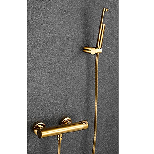 Nesho NESHO Duschsystem Gold Thermostatmischer
