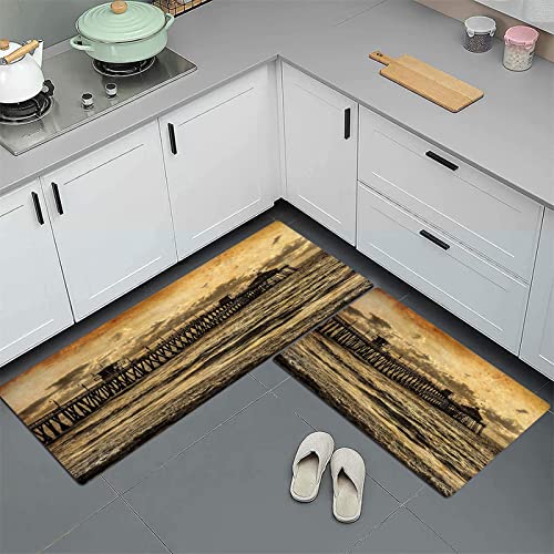 GOSUNA 2stk Küchenteppich Waschbar rutschfest Küchenmatte,EIN weiterer kalifornischer...