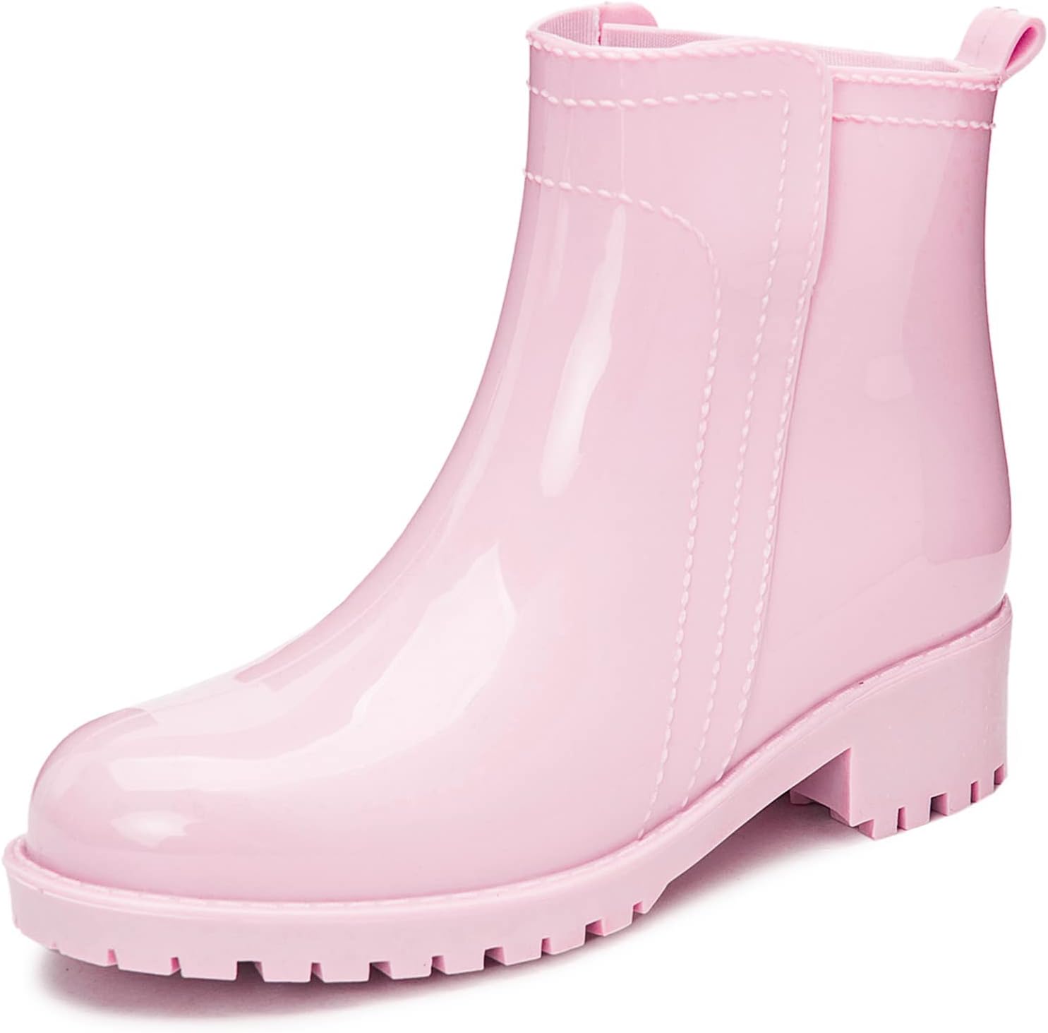 DKSUKO Women's Short Rain Boots Waterproof Ankle Raining Shoes Anti-Slip Garden Boot Rubber Garden Shoes for Ladies Outdoor Work Shoes