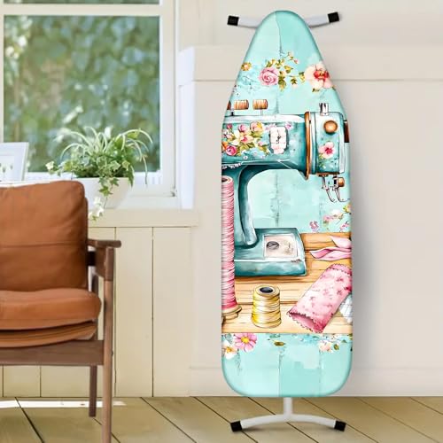 Image of Nuxovilar Floral Sewing Machine Ironing Board Cover 15x54 Polyester