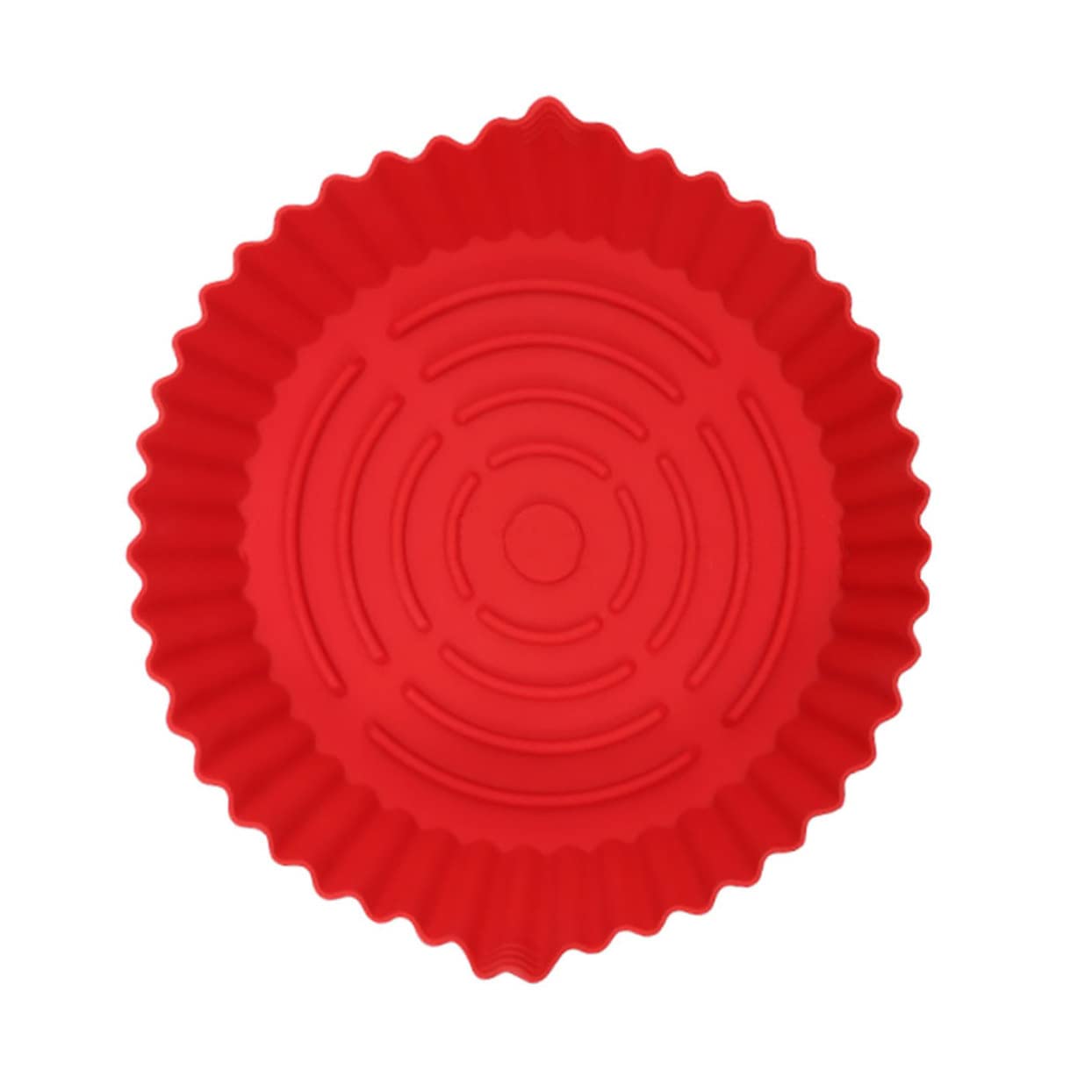 PRETYZOOM Air Fryer Silicone Basket Non-stick Liner for Oven Baking Pan Reusable Food Grade Silicone Prevents Sticking Reduces Oil Usage for Steaming Breads Dumplings More