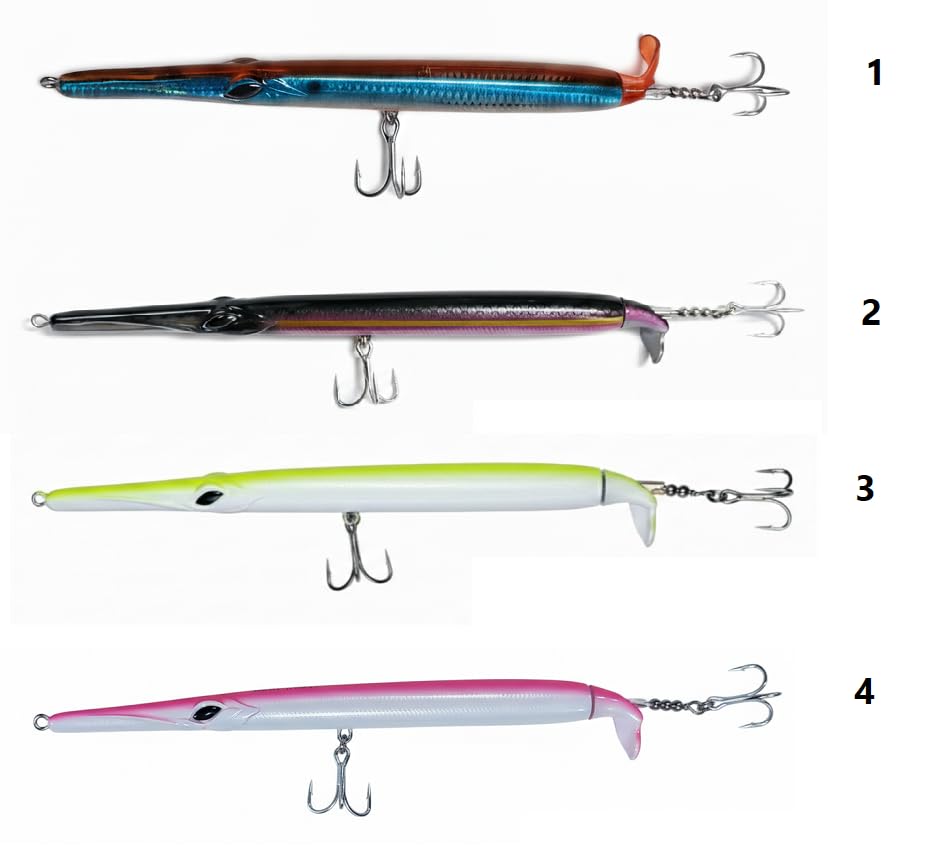 Needle con Coda Elica Esca Spinning Mare Serra Barracuda Popper Skipper - 3