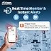 Frigga T70 Pro 4G/5G Temperature & Humidity Monitor Real-Time Reusable Temperature Data Logger Remote Digital Temperature Recorder Refrigerator Thermometer Rechargeable 50000 Points