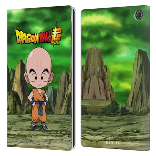 Housse Dragon Ball Super Krilline protection tablette Fire Max 11 2023 cuir