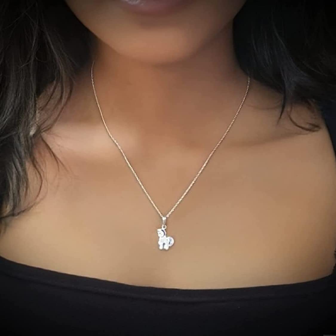 Aww So Cute 925 Sterling Silver Hypoallergenic Unicorn Pendant Necklace for Babies, Kids & Girls | Diwali Gift | Comes in a Gift Box | 925 Stamped with Certificate of Authenticity | NK0890 2