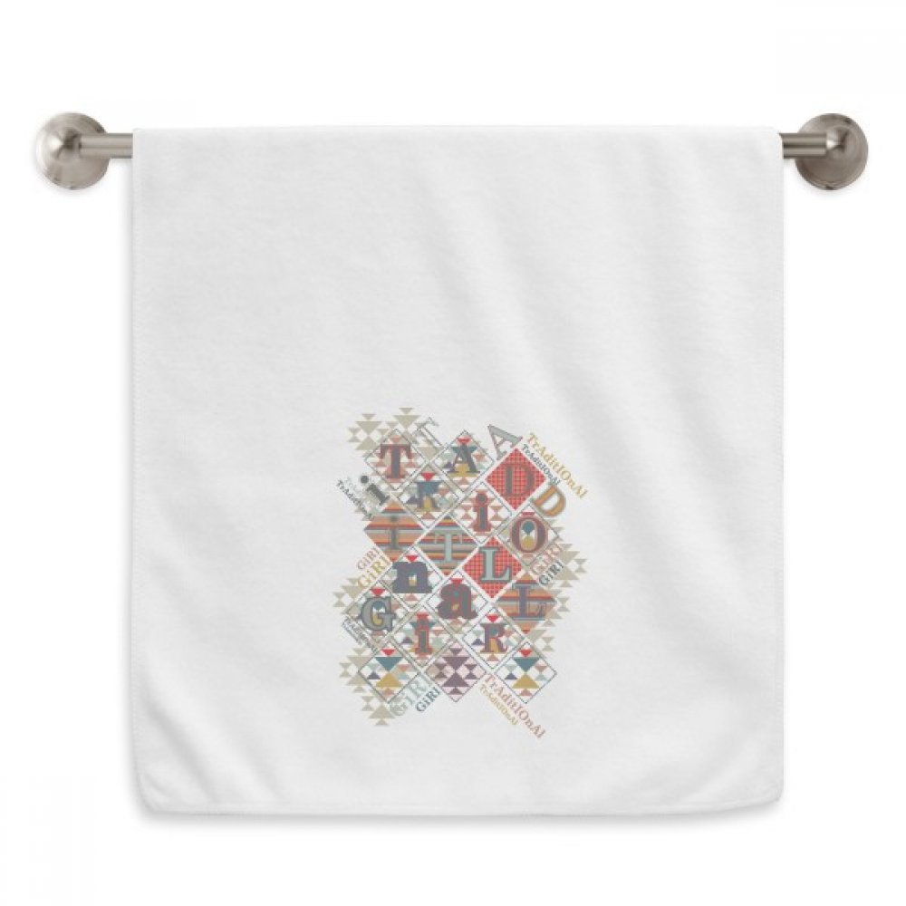 Serviette débarbouillette blanche à motif jetons pour invités et sport