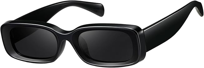 kimorn Retro Rectangle Sunglasses for Women Men Thick Frame Sun Glasses UV Protection Shades K1703