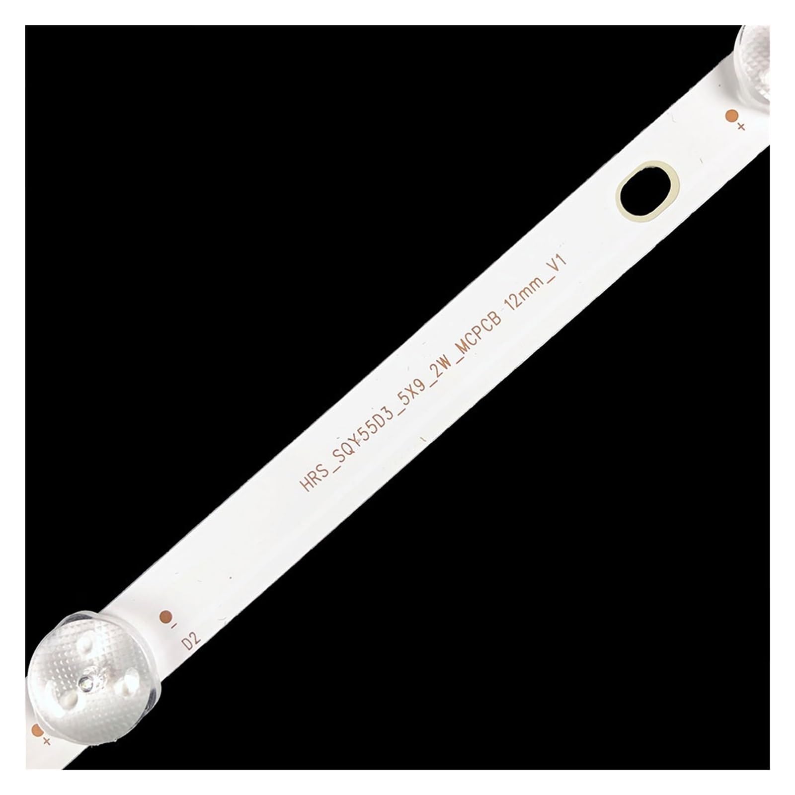 ExkaTe9pcs Led Tv Backlights Strip for R.C/A 55inch PLED5544U HV550QUB-F5A for R.C/A RNSMU5545 K55DLY8US HRS_SQY55D3_5X9_2W_MCPCB 12mm_V1