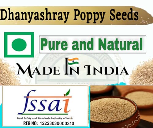 Image of Dhanyashray Poppy seeds (Khas Khas) 1 Kg| Indian Posta Dana | Khus Khus | Pure white Posto Dana for eating