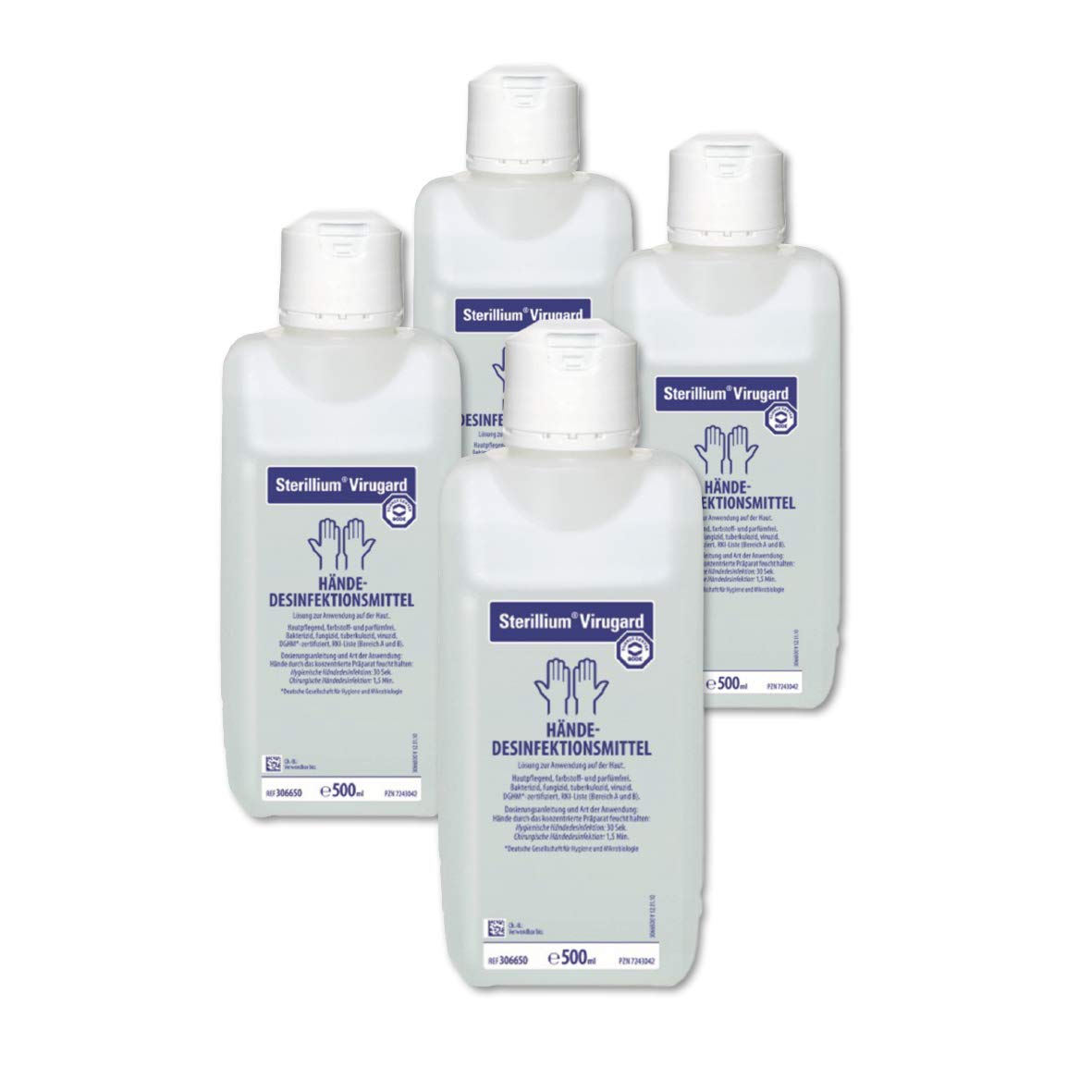 4x Bode Sterillium® Virugard Händedesinfektionsmittel - 500 ml Flasche - B0899R5SYB | Flasche (500 ml)