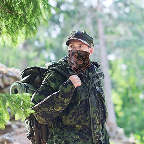 Image of Tarpop 12 /30 Pcs Neck Gaiters Scarf Elastic Wrap Headband Sweat Absorbing Bandana for Women Men Sports Yoga Running