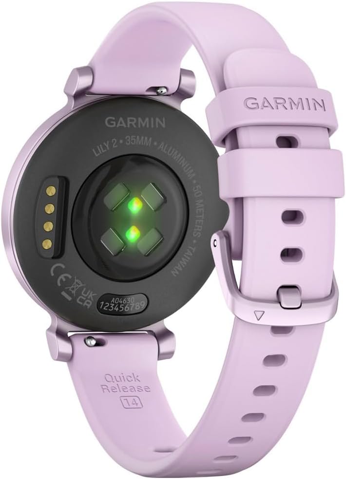 Garmin 010-02839-01 Lily 2 Smartwatch Metallic Lilac with Lilac Silicone Band | Official USA Partner Model | Bundle with Deco Essentials Exclusive 26 Month CPS Enhanced Protection Pack Garmin 010-02839-01 Lily 2 Smartwatch Metallic Lilac with Lilac Silicone Band | Official USA Partner Model | Bundle with Deco Essentials Exclusive 26 Month CPS Enhanced Protection Pack