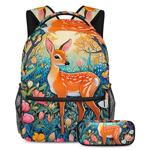 Sac à dos scolaire grand volume avec trousse pour éviter les affaires perdues à l'école