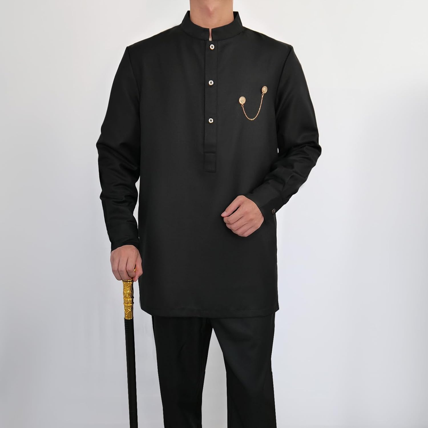 African Dashiki Suit for Men Shirt and Pants Nigerian Kente Outfit 2 Piece Set Wedding Attire Clothing - Image 3