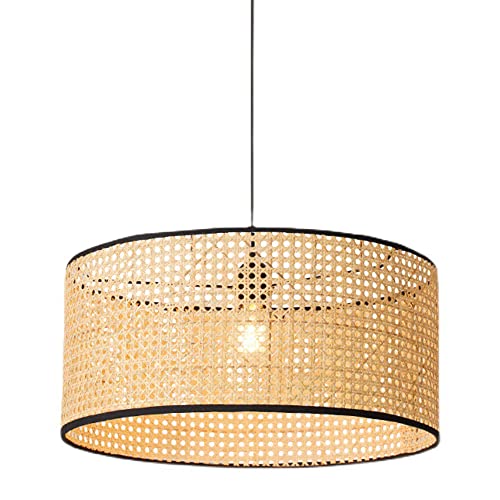 Lampe suspendue en bambou pour remplacer un éclairage trop agressif