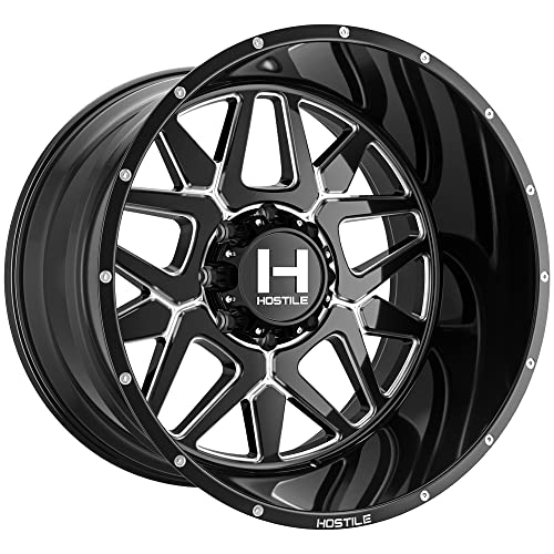 Hostile H128 Diablo 22x12 Black/Milled