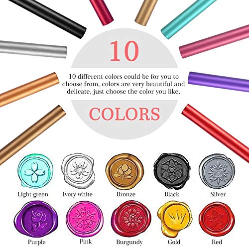 5 stuks zegels stempel wax stick om te verzegelen vintage bruiloft verjaardag uitnodigingen wit ivoor (rood) - Image 7