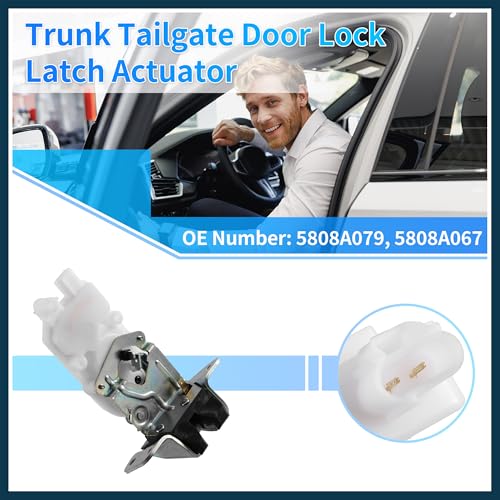 Image of Rear Liftgate Door Lock Actuator for Mitsubishi Outlander 2006-2021 Engine No.5808A079 Plastic and Metal Replacement | Rear Side Tailgate Latch Motor 1 Pcs