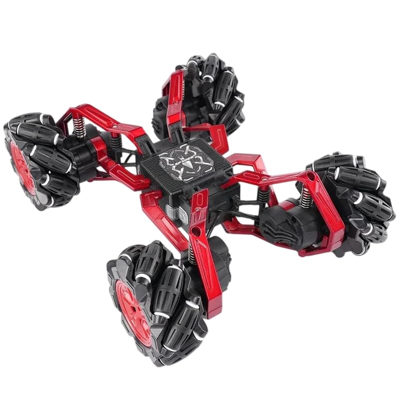 Image of Stunt Tires Racing CAR 1:12 Remote Control Stunt Plastic Rc Car with Hand Sensor Watch Twisting Vehicle Toy for Kids (Stunt Motion Metal Spider HQ)