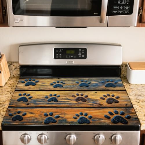 Image of Nuxovilar Stove Top Cover Cooktop Protector 20.4x28.3in Polyester Glass