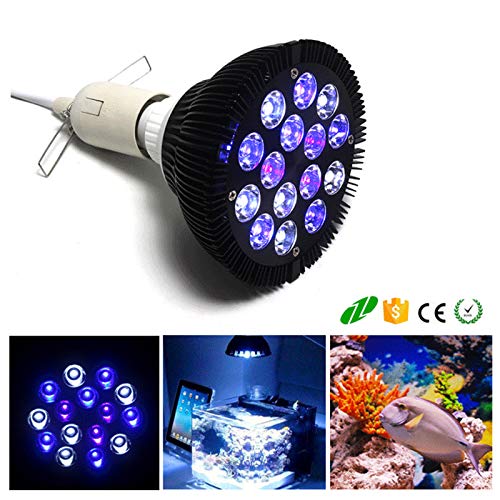 Buy SUNICOL LED Aquarium Light Bulb, 45W E27 Grow Light with Blue/White