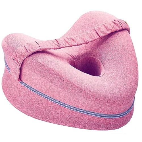 Alignment Pillow, Knee Pillow for Sleeping on Side, Sciatica Pillow, Knee Pillow, Leg Pillows for Sleeping on Side, Heart-Shaped Foam Support Cushion, Improves Sleep Posture, Comfort for Side Sleepers