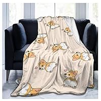 Fotmung Knuffeldeken, wollig, 180 x 200 cm, dieren, honden, microvezel, pluche deken, sprei voor kinderen en volwassenen, 3D-bankdeken, woondeken, flanel, tv-deken voor bed, bank, D8