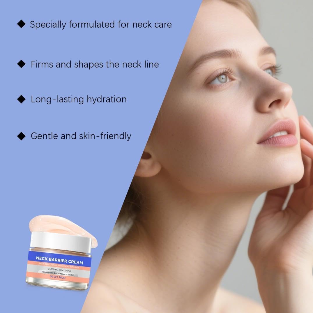 Crema Reafirmante Avanzada para el Cuello, Hidratante Antiedad para el Cuello, para Reafirmar, Mejorar la Elasticidad, Reducir las Líneas de Expresión y Piel Opaca, Cuello y Escote