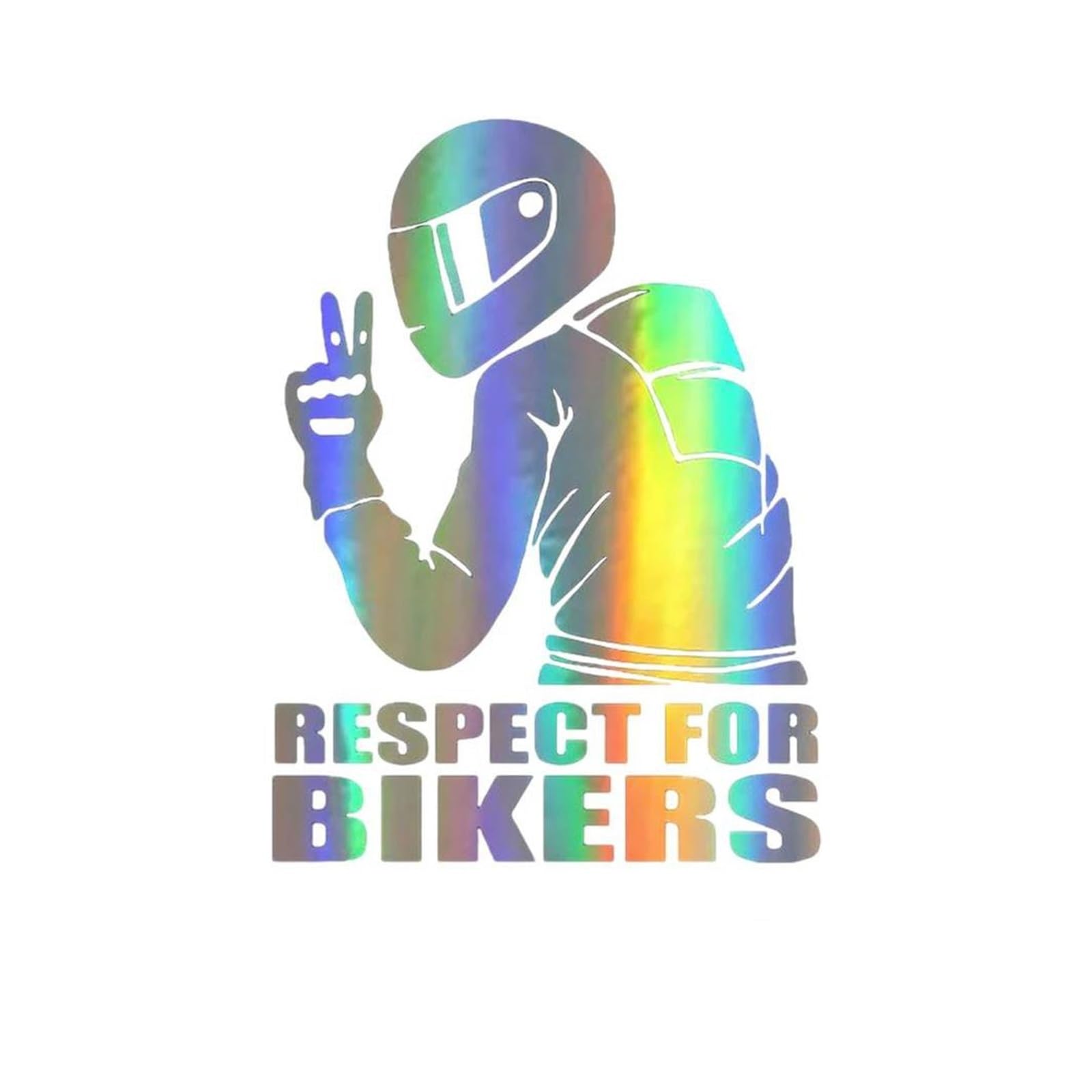 Shuangco Burst Decoration 1Pc 15X11cm Respect Biker Decals For On Car Motorcycle Vinyl 3D Stickers(Burst)