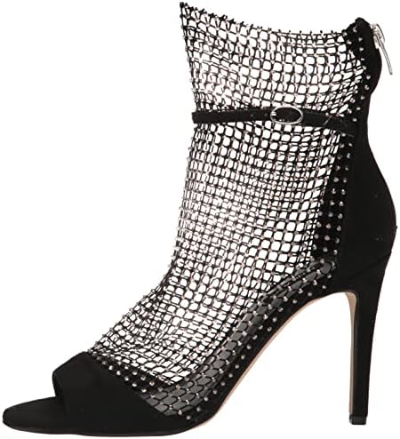 Nine West Women's IMERY2 Heeled Sandal, Black+Hematite, 11 | Image 7