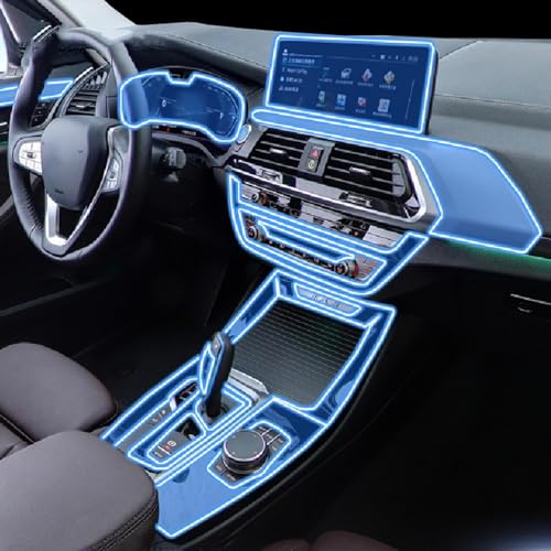 Film résistant aux rayures TPU-PPF pour console de bord et écran BMW iX3