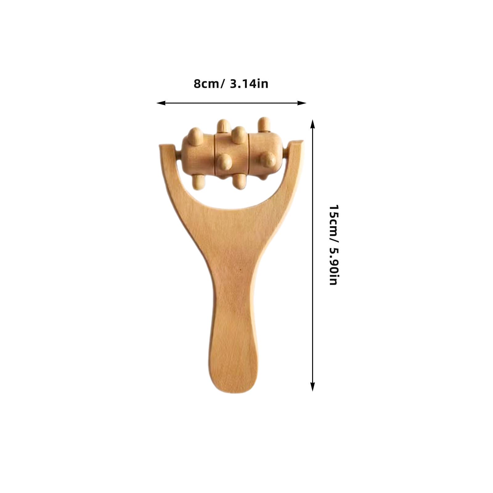 4 piezas Rodillos de Masaje de Madera para Espalda Cuello Pies Brazos Herramientas Portátiles de Madera Natural Ergonómicas Alivio Muscular para Cuerpo Completo
