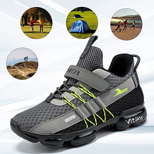 Image of VITUOFLY Boys Girls Sneakers Kids Mesh Lightweight Running Tennis Shoes