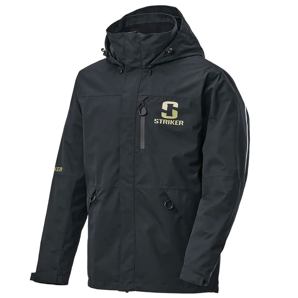 Striker Mens Vortex Durable Breathable Waterproof Outdoor Fishing Rain Jacket with Adjustable Hood & Reflective Elements product thumbnail 4