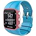Correas Colores Bandas de Reemplazo Suave Silicona Correas Pulsera Para M430 GPS Reloj Smartwatch, Ancho de Bbanda 23MM by Saisiyiky (Azul)
