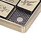 Wakects EDC Fidget Slider Toy,5 Kleine Quadrate Crackling Metall Magnetische Slider Sensory Toys für Erwachsene ADHS Autismus Angst Stressabbau