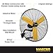 Master 24 Inch Industrial High Velocity Wall Mount Fan for, Commercial, Shop or Garage, All Steel Construction (MAC-24W)