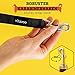 vitazoo Hundeleine in schwarz 2mx2,5cm, stabil und in 3 Längen verstellbar – auch als Führleine für große Hunde geeignet – bissfeste Welpenleine, Dog Leash