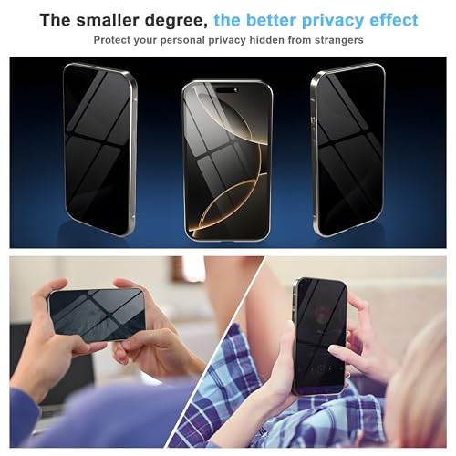 Magnetic Case for iPhone 16 Pro Max Privacy Screen Metal Titanium Frame by Eorkvr - Used condition - Image 3
