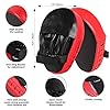 Odoland 7-in-1 Boxing Gloves and Punching Mitts Set for Kids, Boxing Mitts Focus Pads, Kids Boxing Gloves and Protect Sleeves, Reflex Balls Kit and Jumping Rope for MMA Training