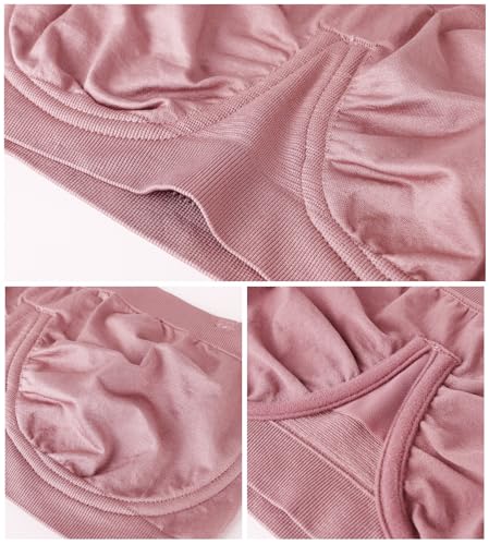 DotVol Nahtlose Bügel BH Große Größen Rückenfrei Bra BH(Rosa XL)