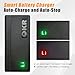 12V Lithium Battery Charger 14.6V 10A LiFePO4 Battery Charger for 12V Lithium Iron Phosphate Battery, Built-in Safety Protections, Support 0V Charging, Fast Charging, Smart Charger with LED Indicator