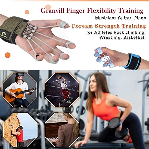 Granvill Finger Exerciser & Hand Strengthener Expert Grip Strength Training Hand Yoga Equipment