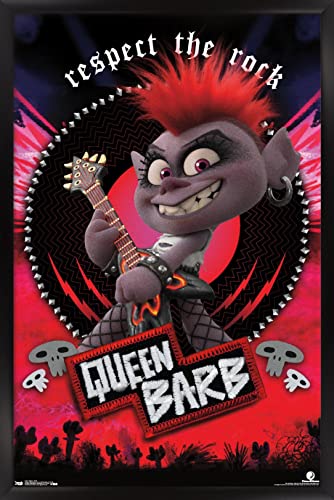 Trends International DreamWorks Trolls 2 - Barb Wall Poster, 14.725" x 22.375", Black Framed Version