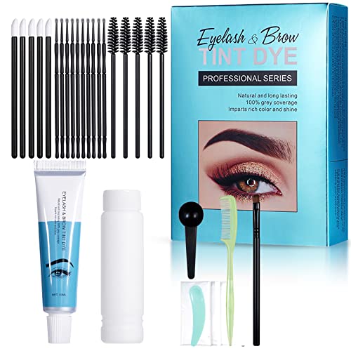 Black Eyebrow Tint, Instant Natural Eyebrow Tinting Kit for 6 Weeks