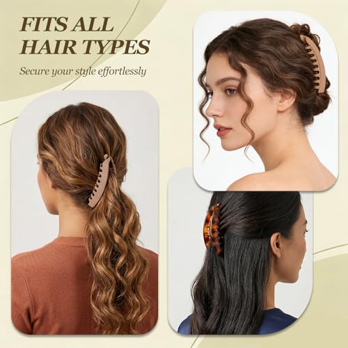 Pack 10 pinzas banana vintage para cabello miniatura 5