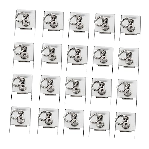 ERINGOGO Curtain Rod Rail End Plug 20pcs Silver Rod End Caps Sealing Plugs Finials