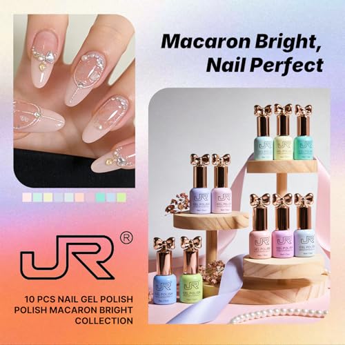 Set de 10 esmaltes en gel HEMA Free 12ml colores variados miniatura 5
