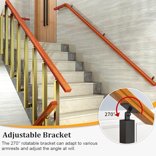 Rampe escalier ajustable à 270° pour entrée de cour