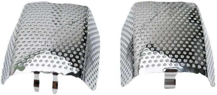 Front Brake Caliper Dust Screen Cover For Harley Touring Road Glide V-Rod (Chrome)